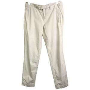 G1 Paper Twill Basic Goods‎ Khaki Beige Straight Leg Trousers Pants Womens Sz 2